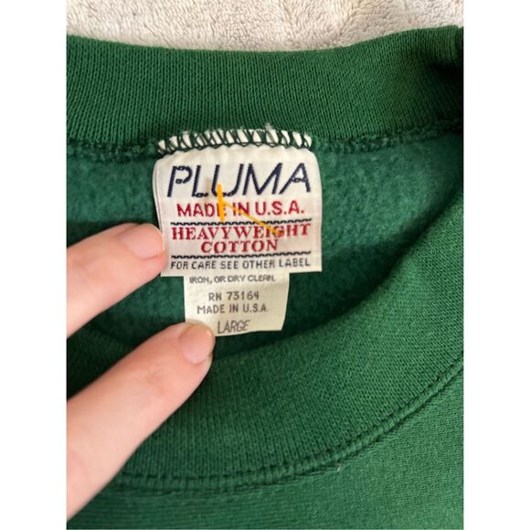 Women’s Crewneck “Boston” Pullover Sweatershirt Green XL - Picture 8 of 9